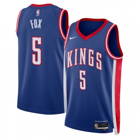 Muške NBA Dres Sacramento Kings Deaaron Fox Nike 2024-25 City Edition Plava Swingman